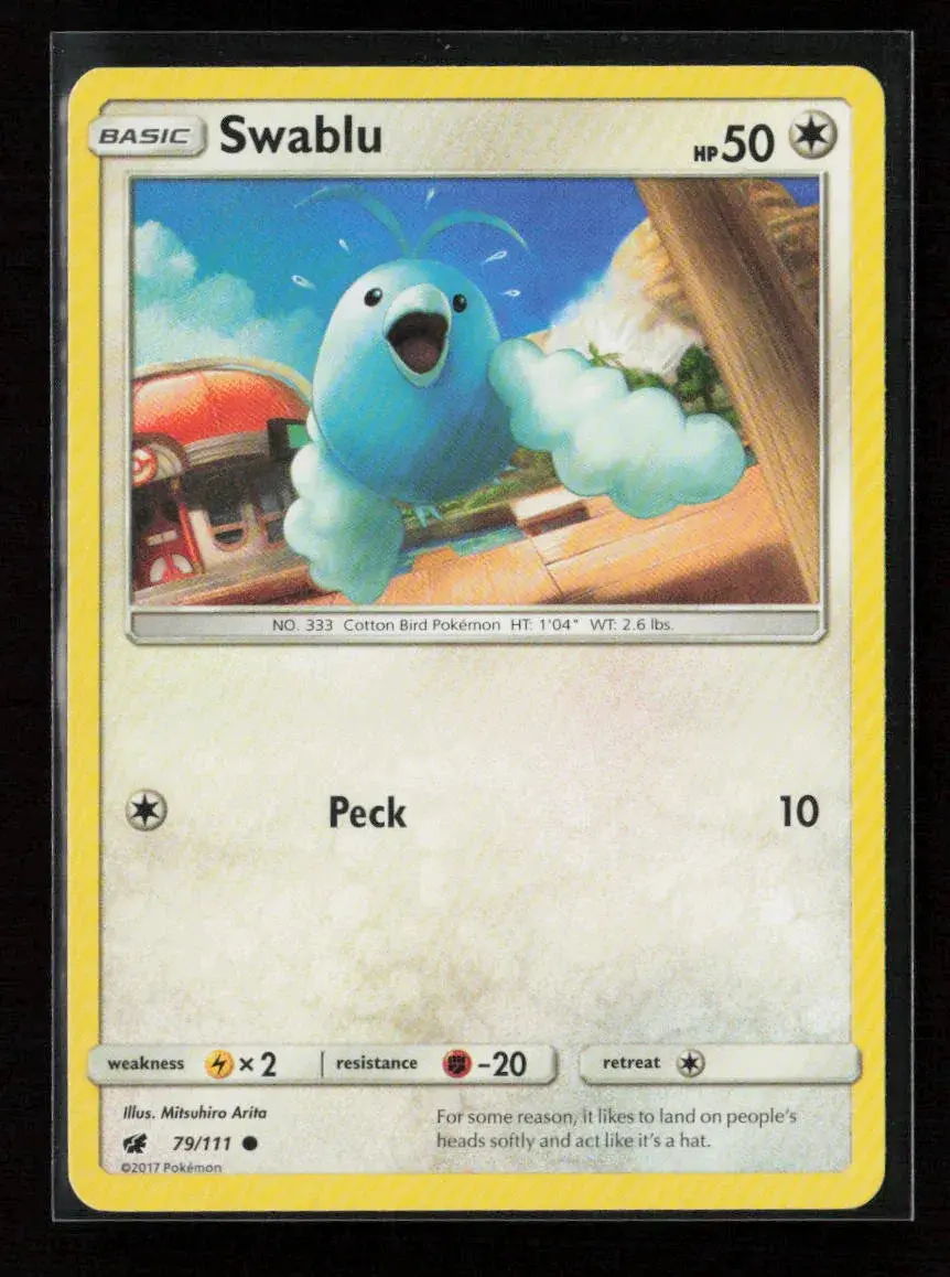 Swablu Common Sm - Crimson Invasion 79/111 Lp 1