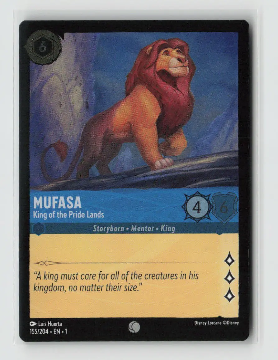 Mufasa - King Of The Pride Lands Common The First Chapter 155/204 Nm 1