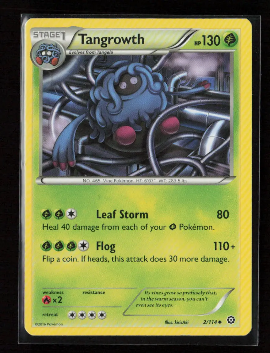 Tangrowth Uncommon Xy - Steam Siege 2/114 Lp 1