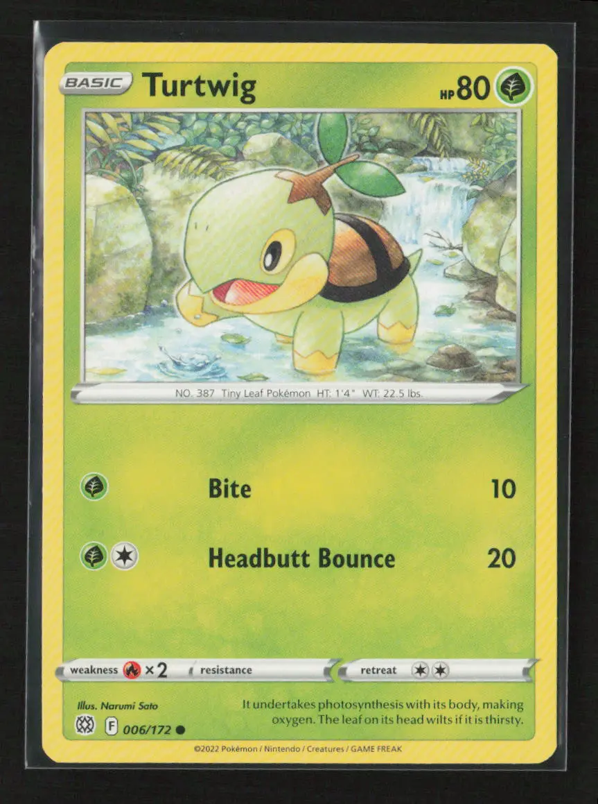 Turtwig Common Swsh09: Brilliant Stars 006/172 Lp 1