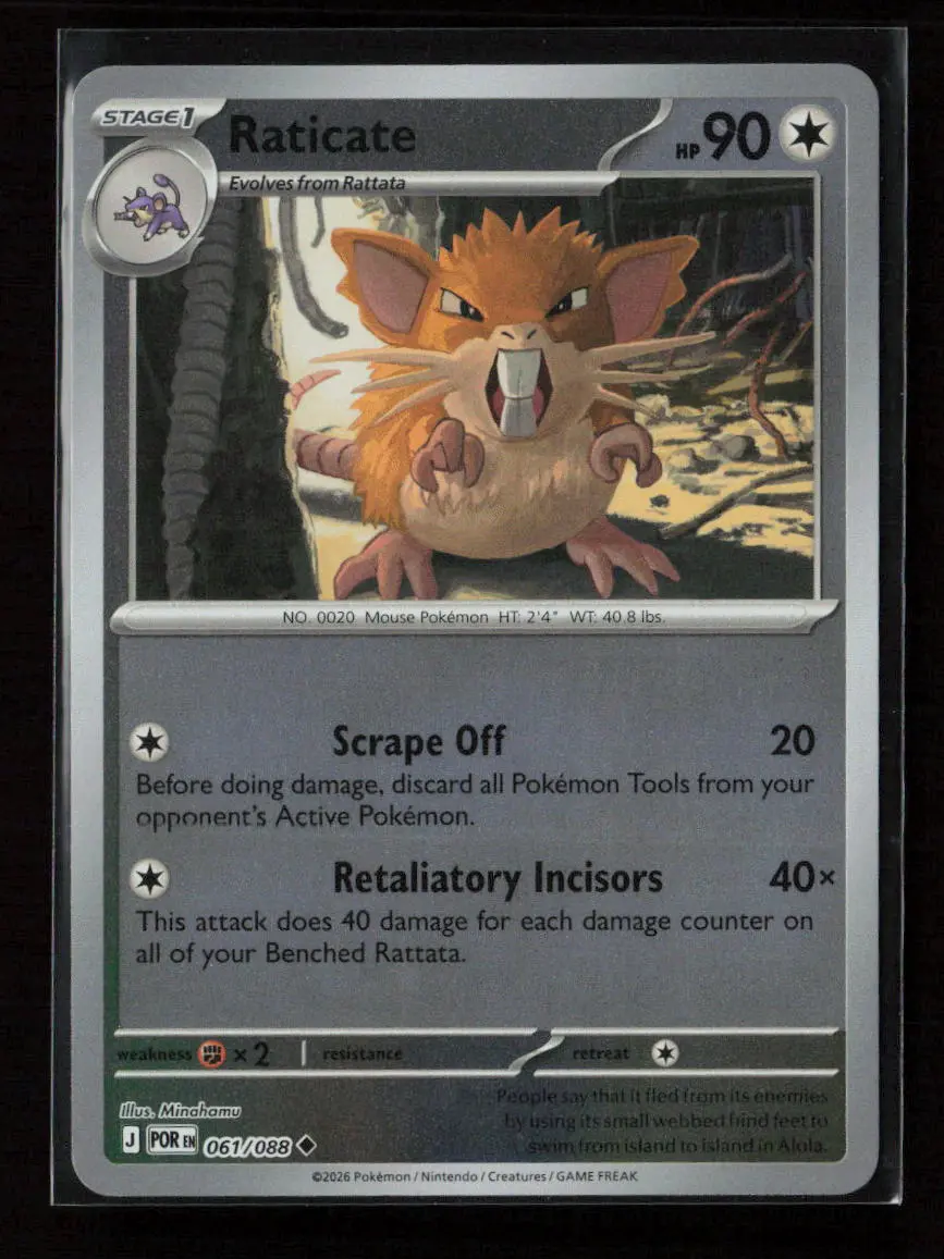 Raticate - Uncommon Me03: Perfect Order 061/088 Nm 1