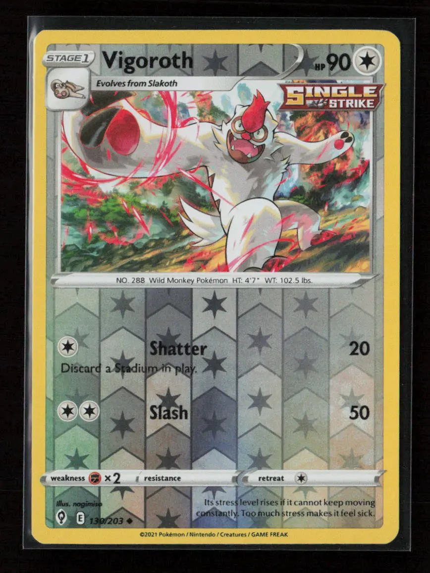 Vigoroth Uncommon Swsh07: Evolving Skies 130/203 Nm 1