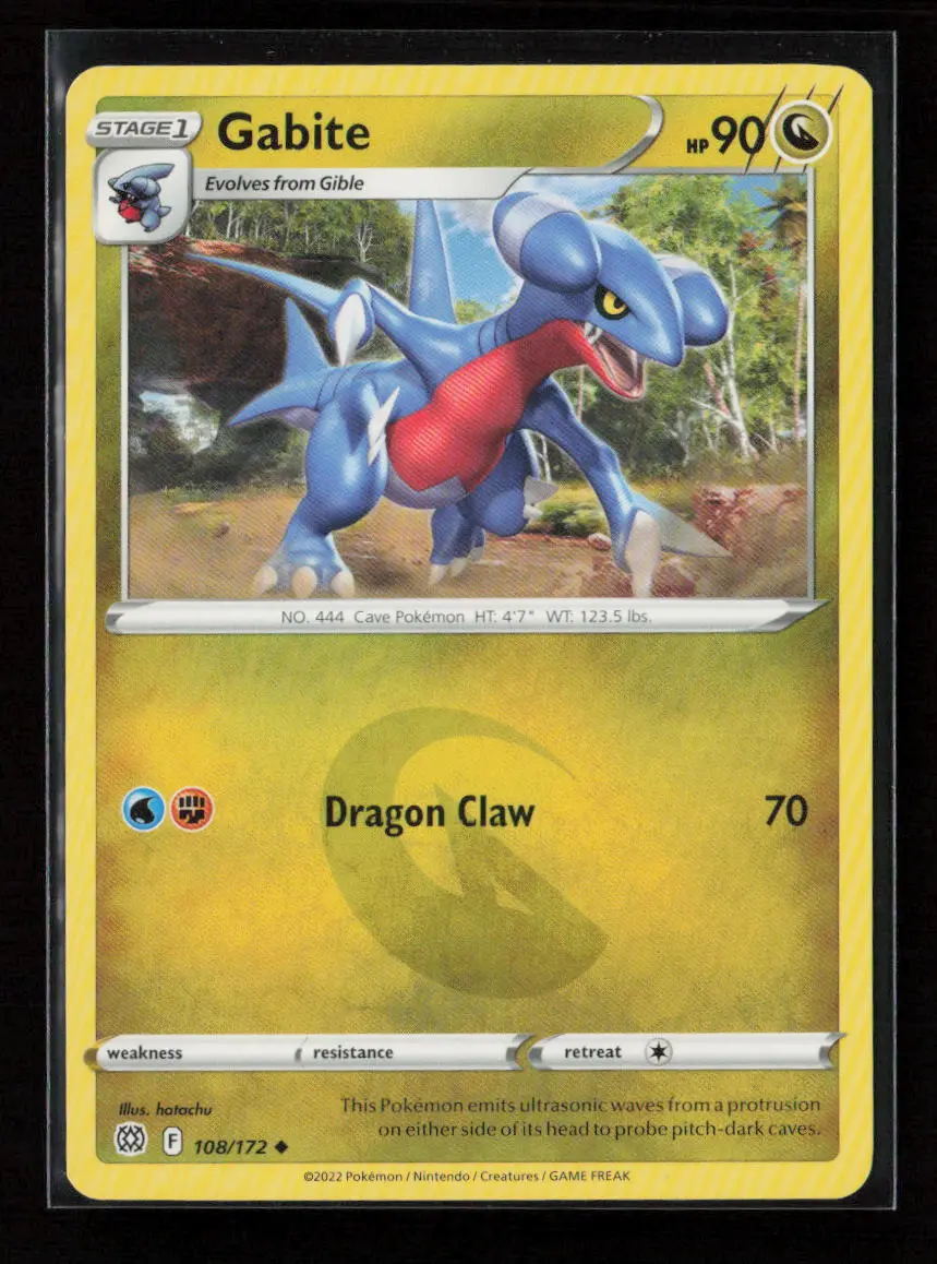 Gabite Uncommon Swsh09: Brilliant Stars 108/172 Nm 1