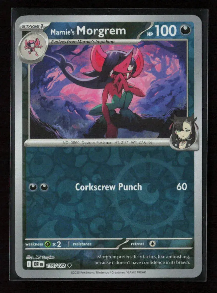 Marnie's Morgrem Uncommon Sv10: Destined Rivals 135/182 Nm 1