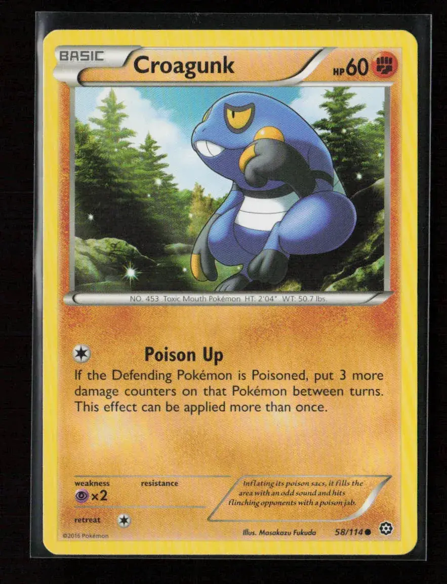 Croagunk Common Xy - Steam Siege 58/114 Nm 1