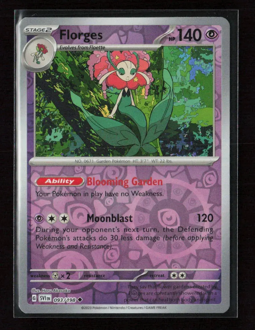 Florges Uncommon Sv01: Scarlet & Violet Base Set 093/198 Nm 1