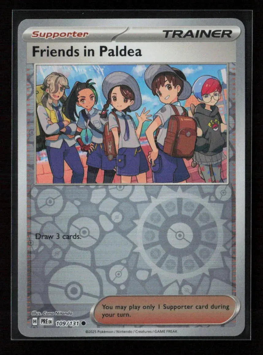 Friends In Paldea - Common Sv: Prismatic Evolutions 109/131 Nm 1