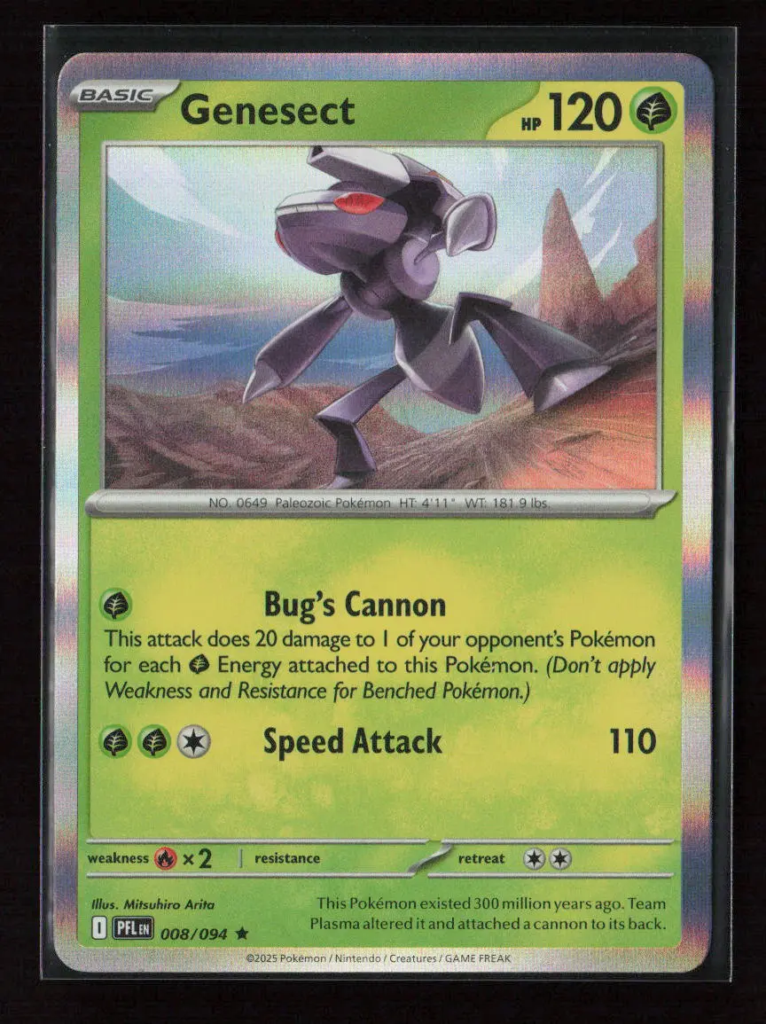 Genesect Rare Me02: Phantasmal Flames 008/094 Nm 1