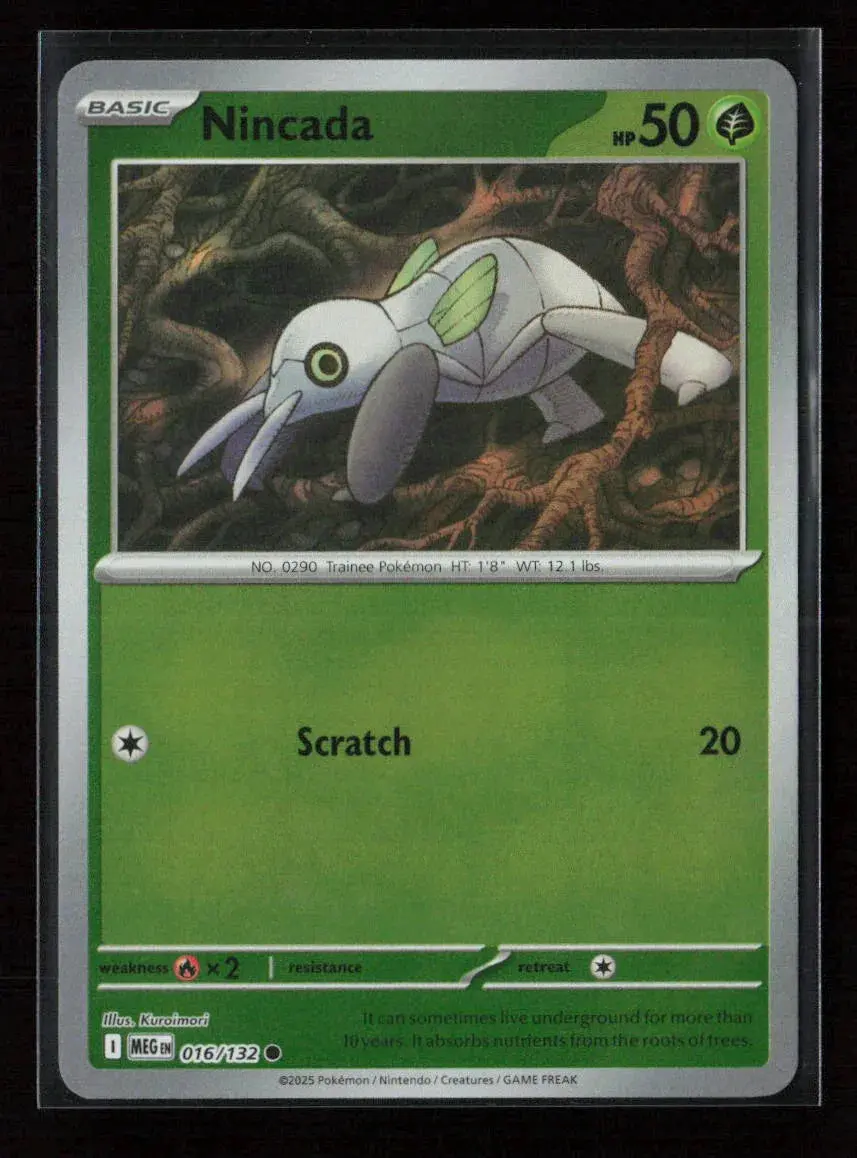 Nincada Common Me01: Mega Evolution 016/132 Nm 1