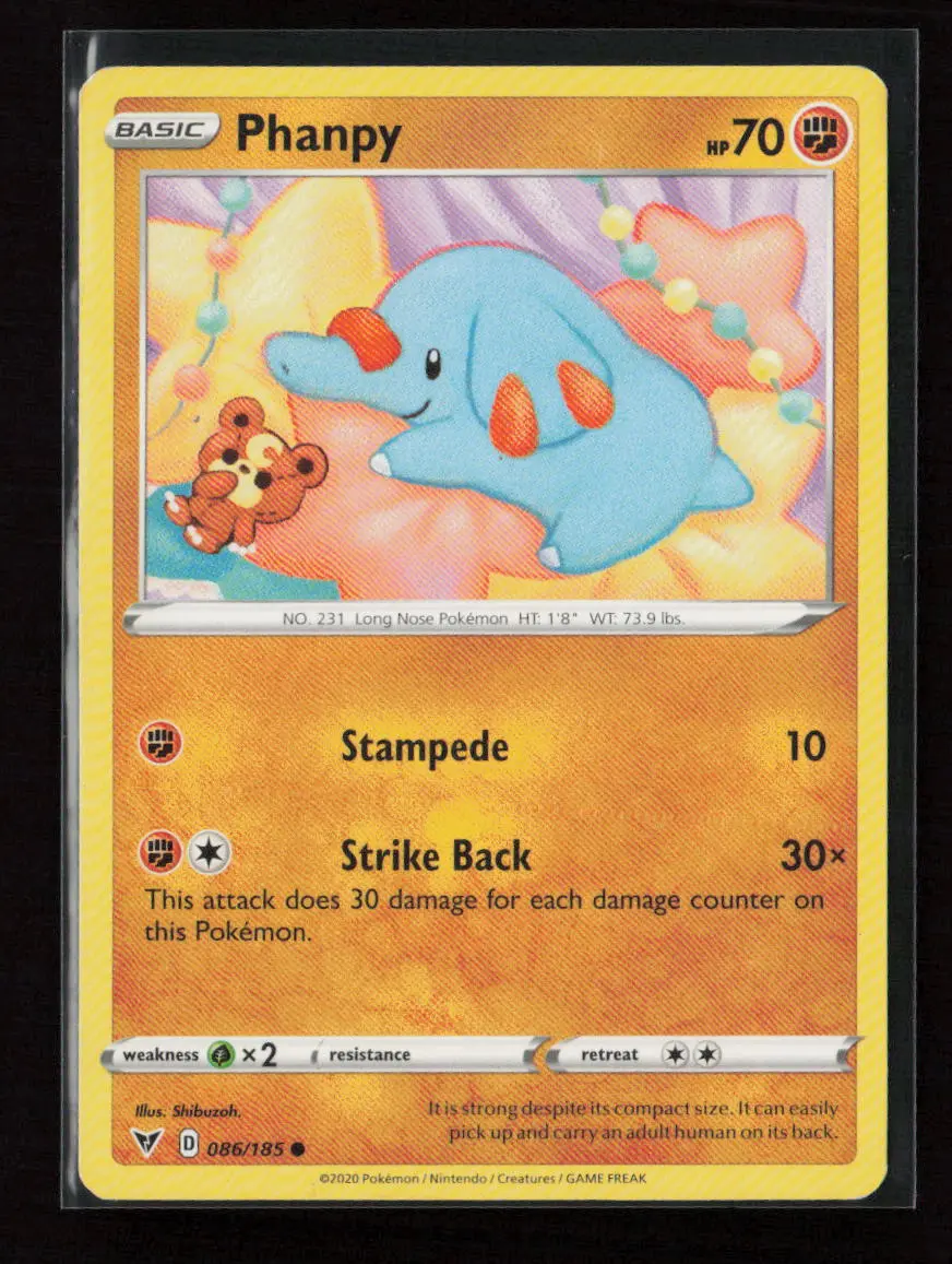 Phanpy Common Swsh04: Vivid Voltage 086/185 Lp 1