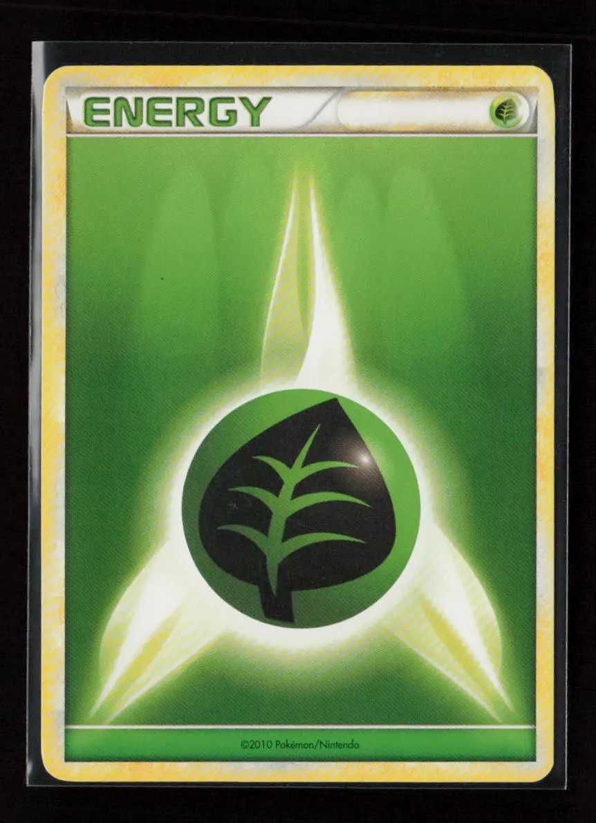 Grass Energy (2010 Unnumbered Hgss Style Non-Holo) Common League & Championship Cards Lp 1