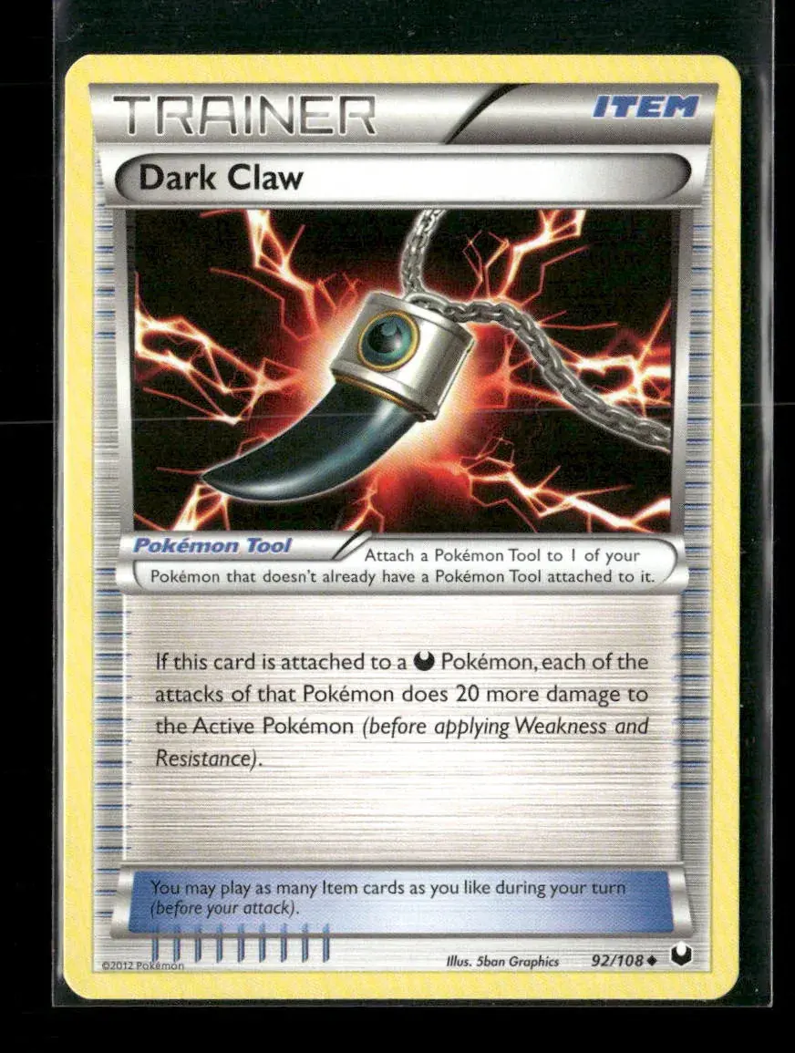 Dark Claw Uncommon Dark Explorers 92/108 Lp 1