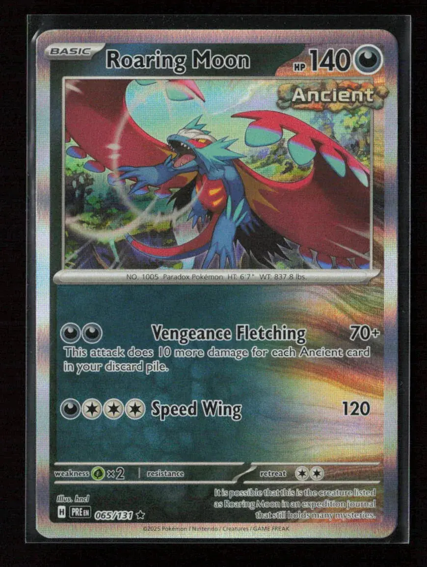 Roaring Moon Rare Sv: Prismatic Evolutions 065/131 Nm 1