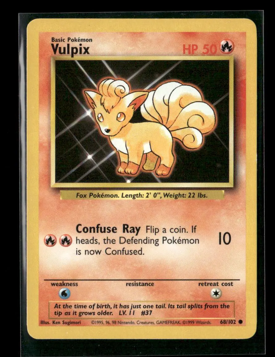 Vulpix Common Base Set 068/102 Lp 1