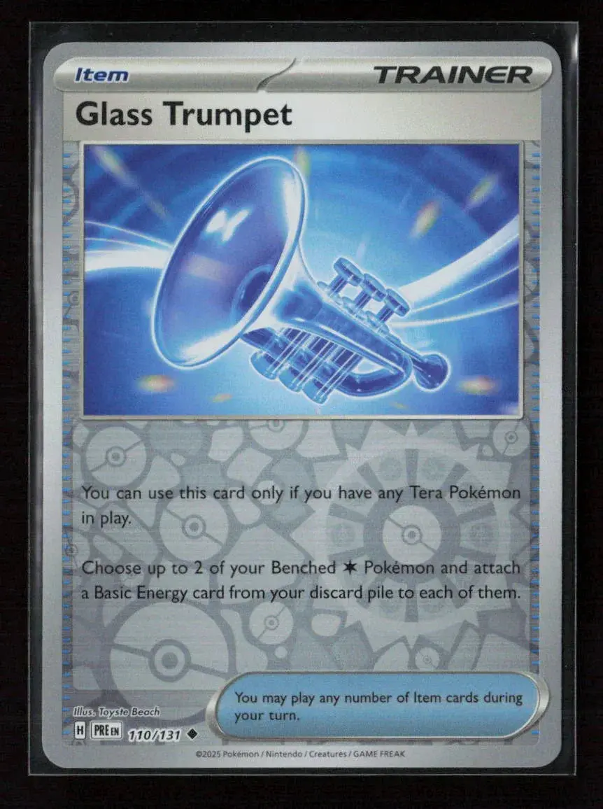 Glass Trumpet Uncommon Sv: Prismatic Evolutions 110/131 Nm 1