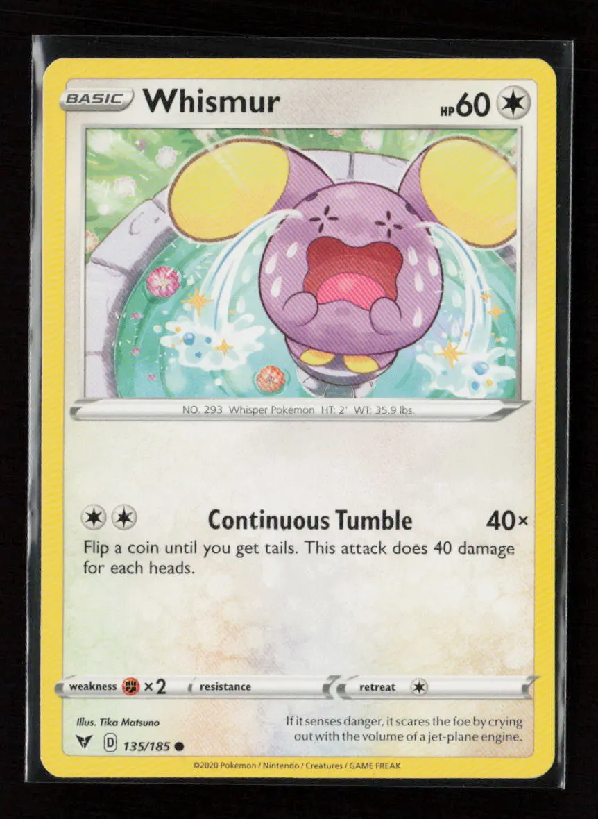 Whismur Common Swsh04: Vivid Voltage 135/185 Lp 1