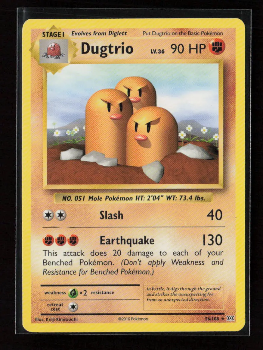Dugtrio Rare Xy - Evolutions 56/108 Lp 1