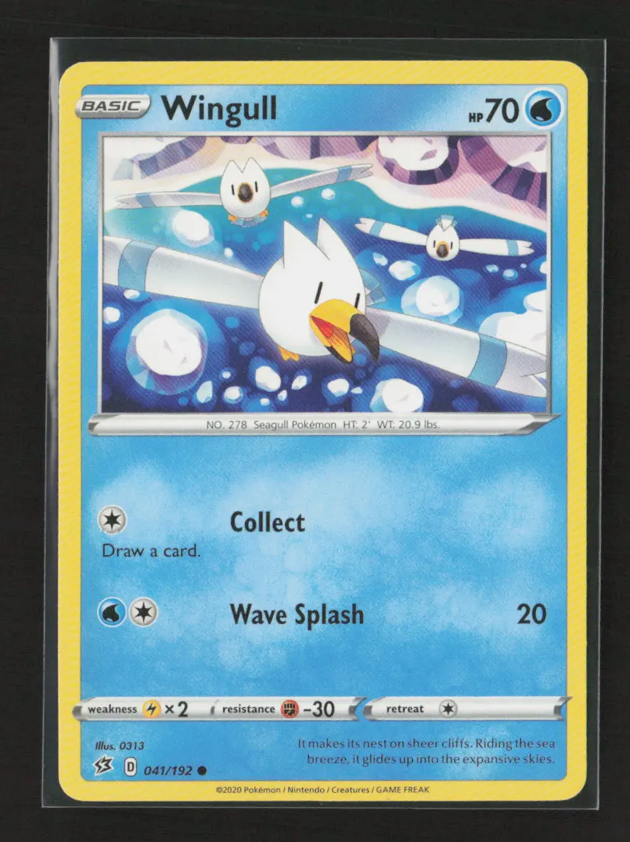 Wingull Common Swsh02: Rebel Clash 041/192 Lp 1