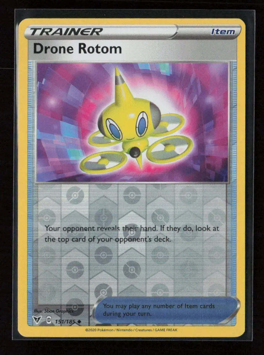 Drone Rotom Uncommon Swsh04: Vivid Voltage 151/185 Nm 1