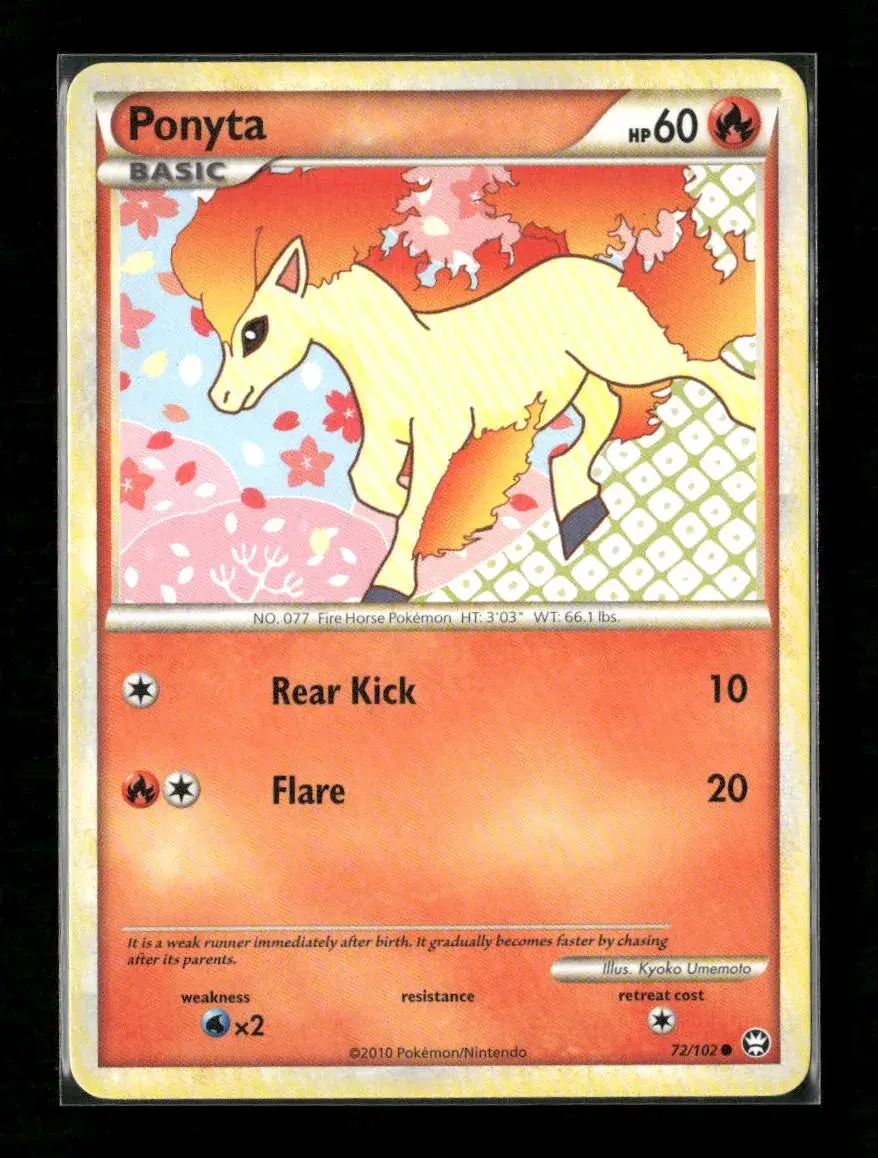 Ponyta Common Triumphant 72/102 Lp 1