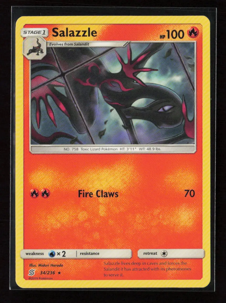 Salazzle (34) Rare Sm - Unified Minds 34/236 Lp 1