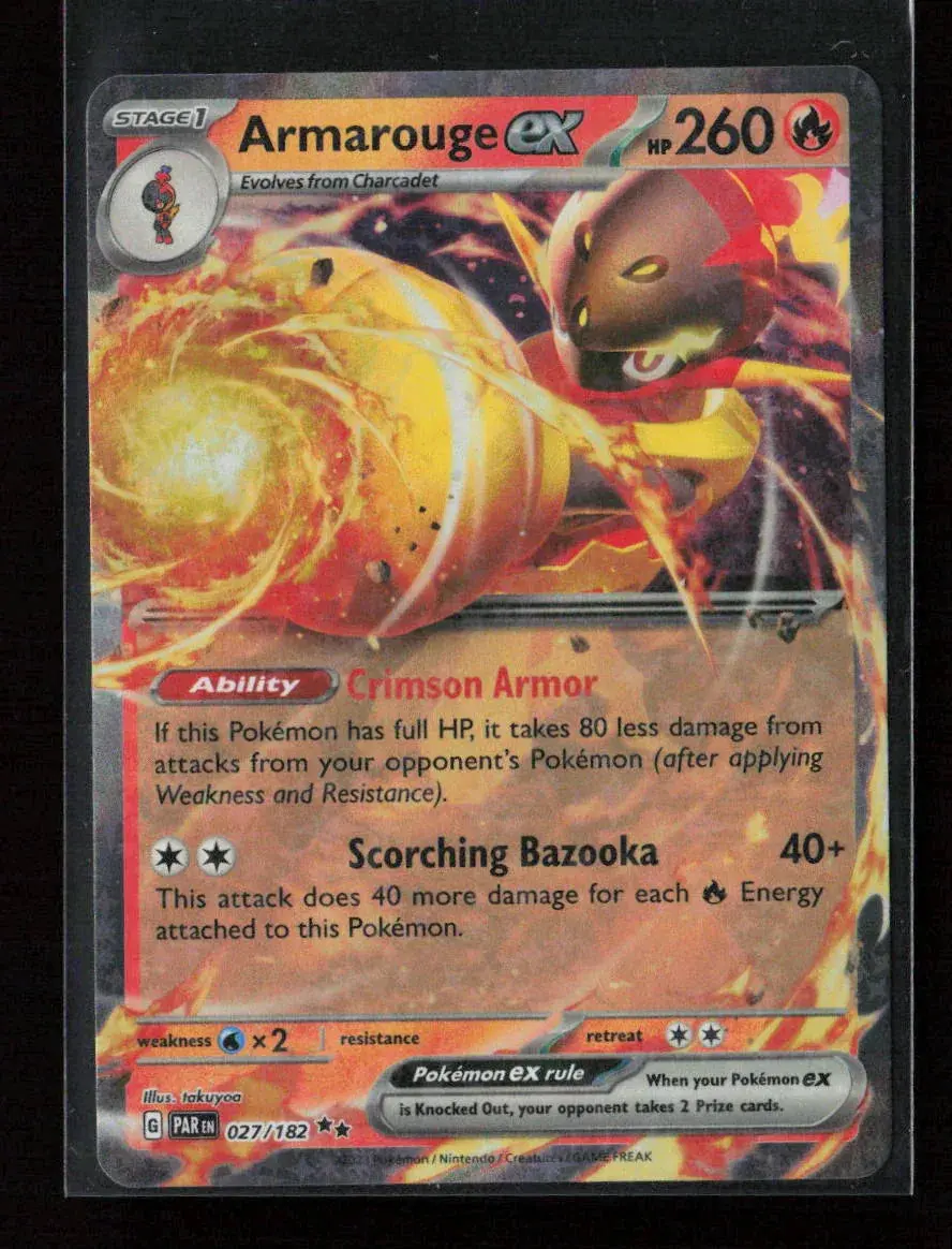 Armarouge Ex Double Rare Sv04: Paradox Rift 027/182 Nm 1