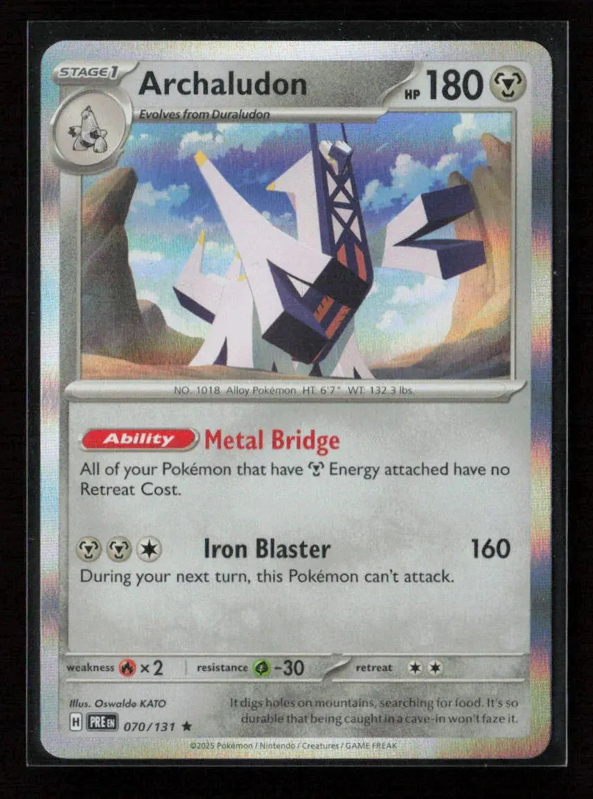 Archaludon Rare Sv: Prismatic Evolutions 070/131 Nm 1
