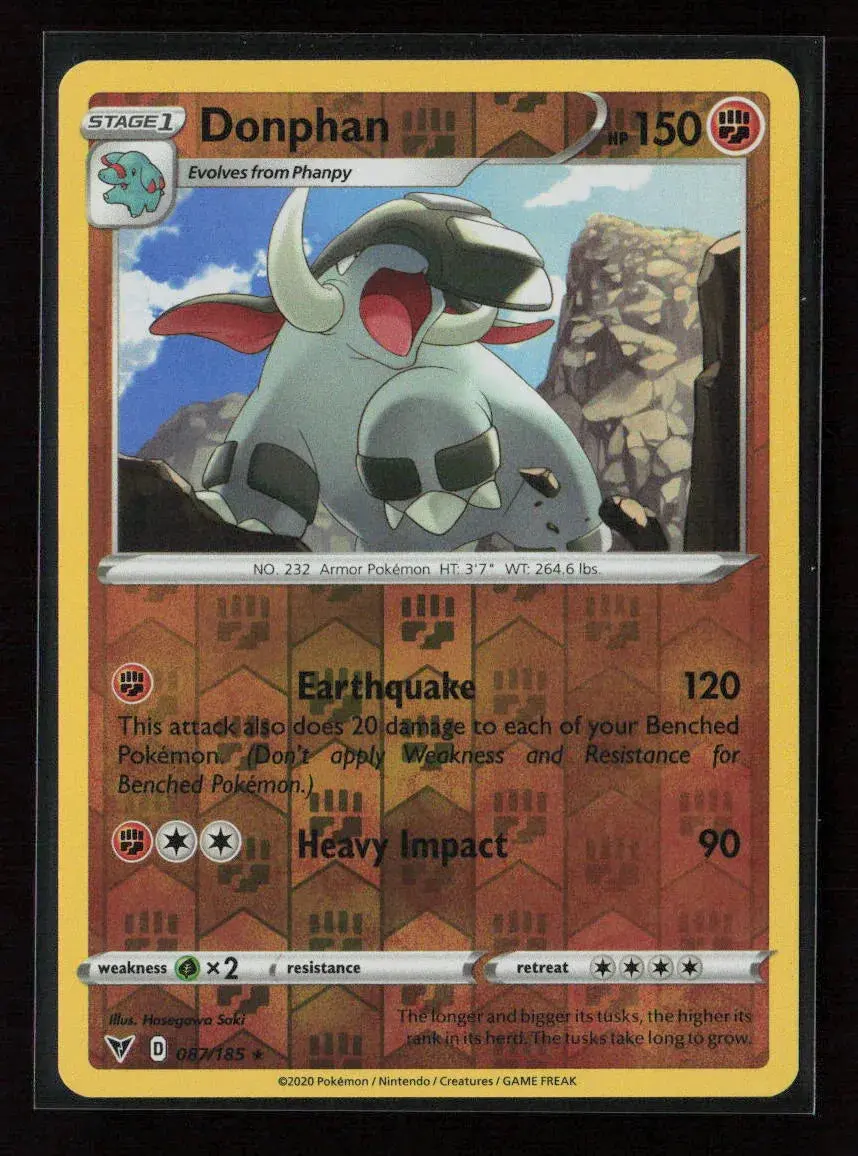 Donphan Rare Swsh04: Vivid Voltage 087/185 Nm 1