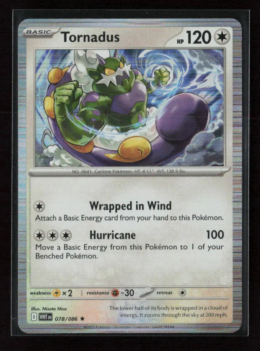 Tornadus Rare Sv: White Flare 078/086 Nm 1