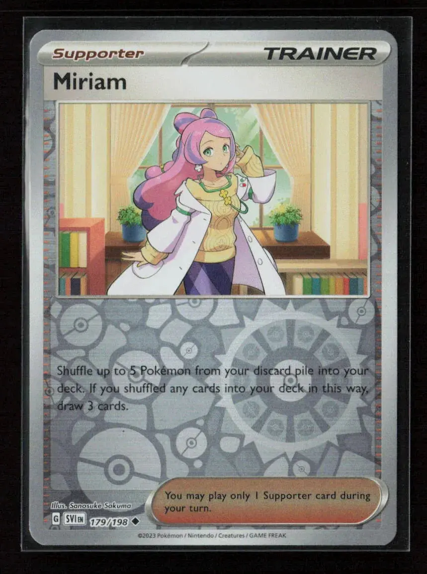 Miriam - Uncommon Sv01: Scarlet & Violet Base Set 179/198 Nm 1