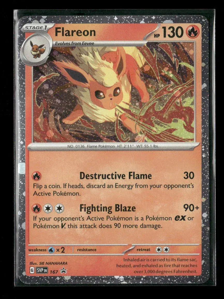 Flareon -  (Cosmos Holo) Promo Sv: Scarlet & Violet Promo Cards 167 Nm 1