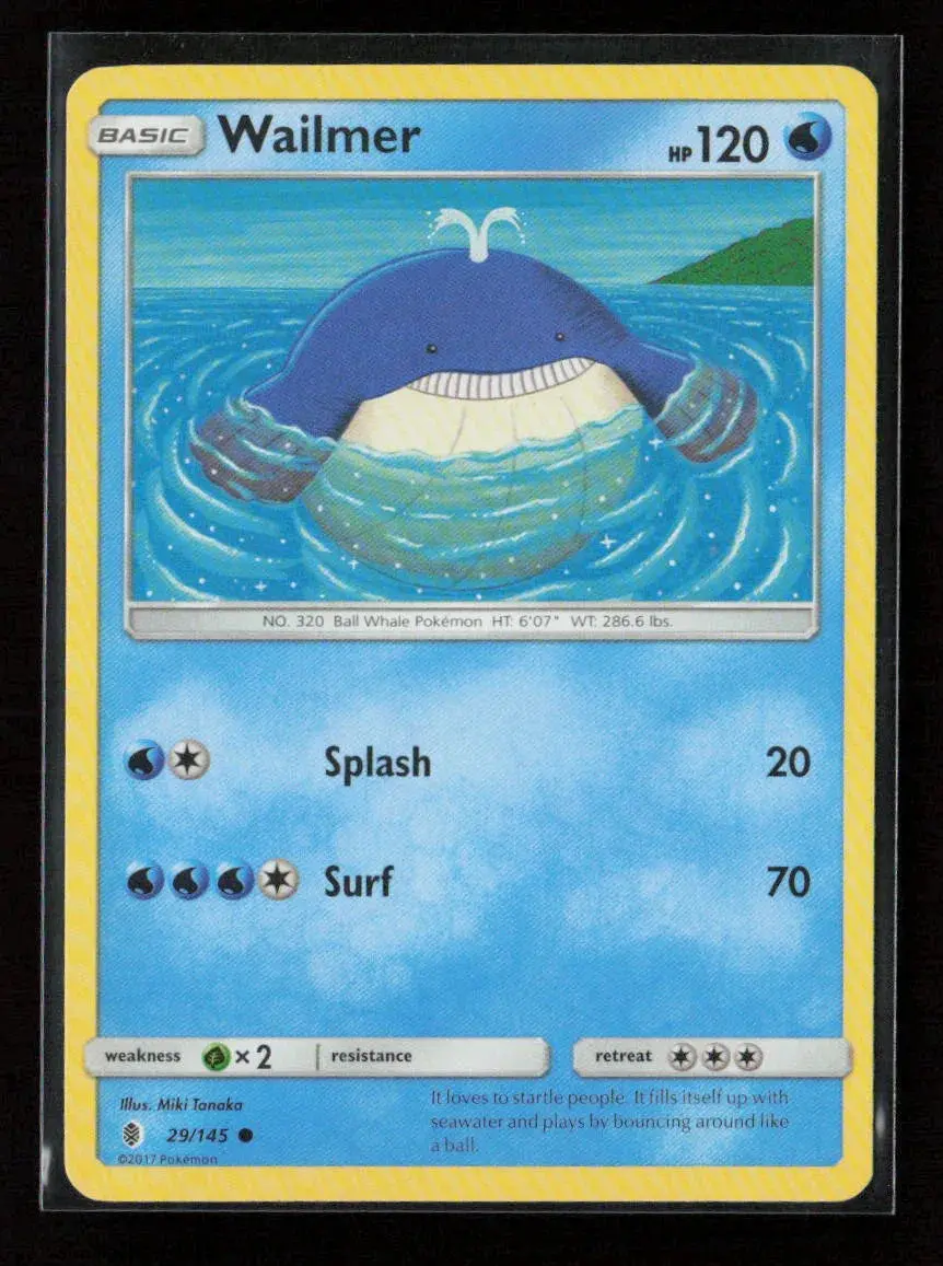 Wailmer Common Sm - Guardians Rising 29/145 Lp 1
