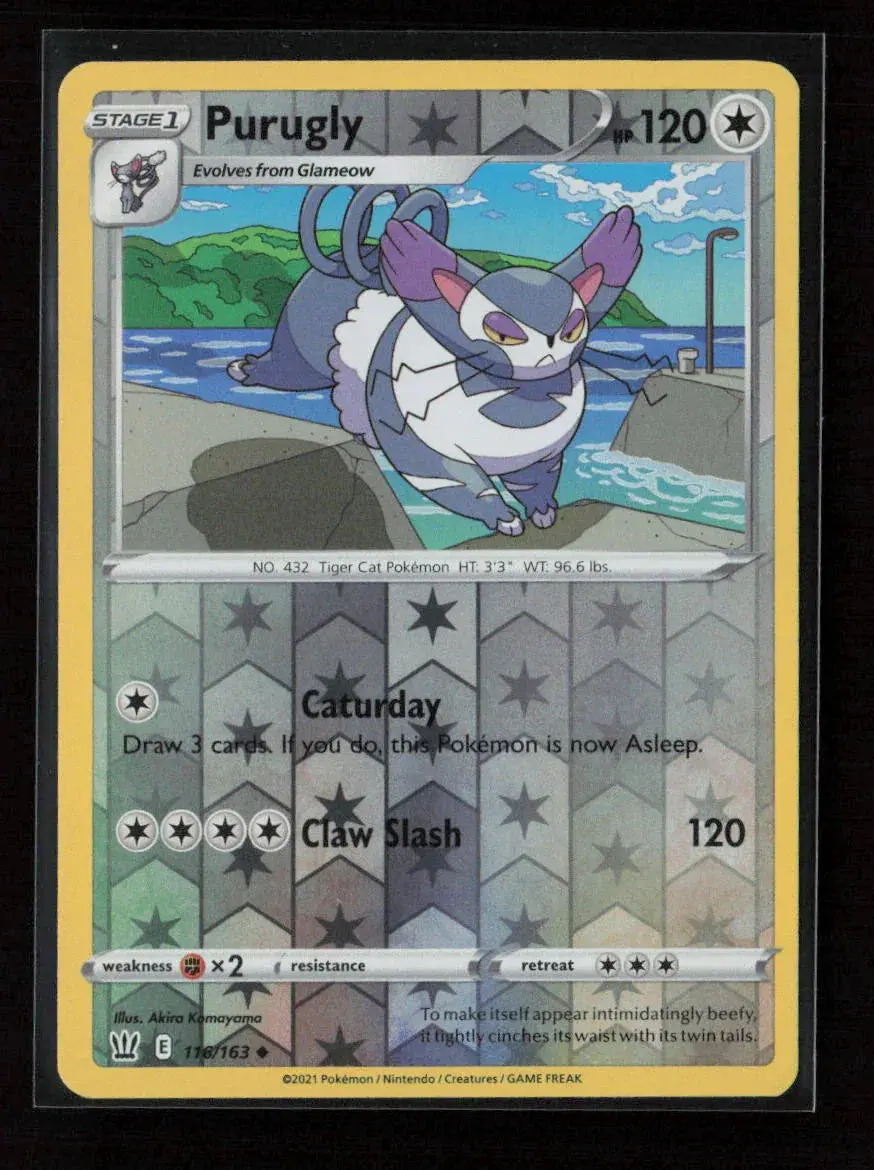 Purugly Uncommon Swsh05: Battle Styles 116/163 Nm 1