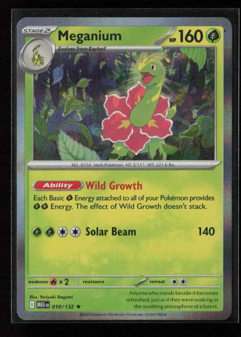Meganium Rare Me01: Mega Evolution 010/132 Nm 1