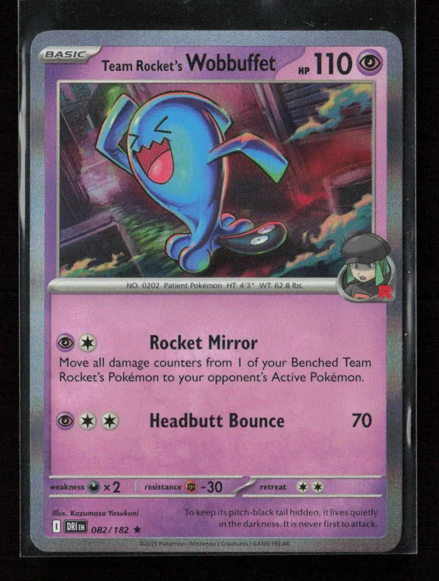 Team Rocket's Wobbuffet Rare Sv10: Destined Rivals 082/182 Nm 1