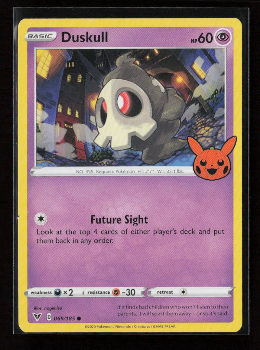 Duskull Common Trick Or Trade Booster Bundle 2023 069/185 Lp 1