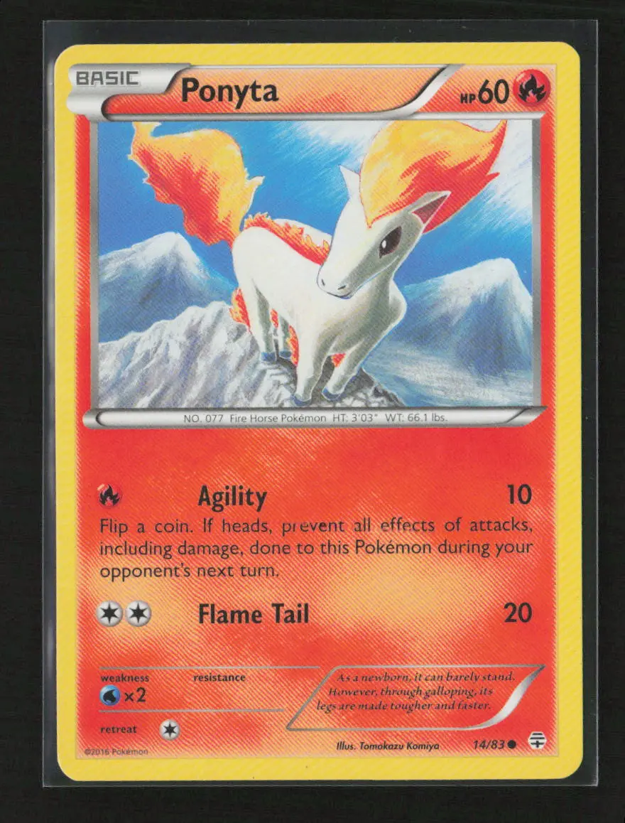 Ponyta Common Generations 14/83 Mp 1