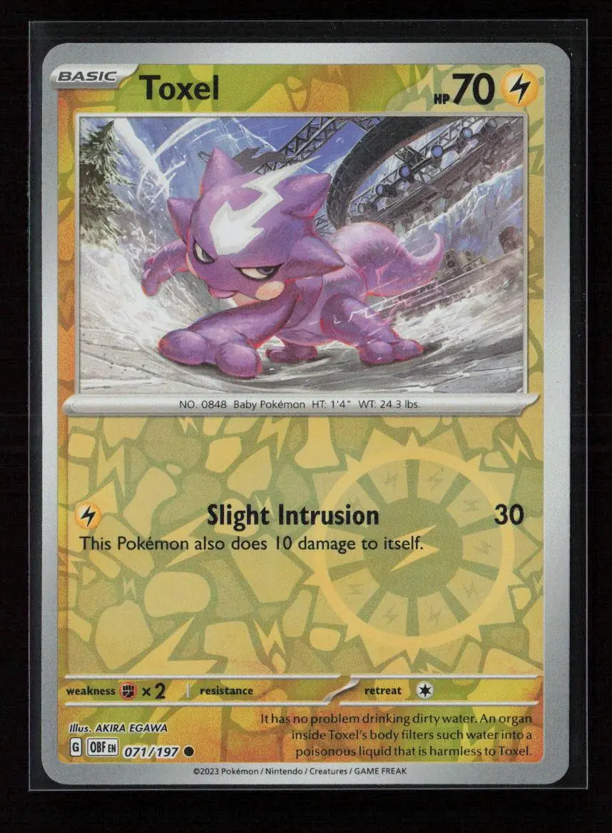 Toxel Common Sv03: Obsidian Flames 071/197 Nm 1