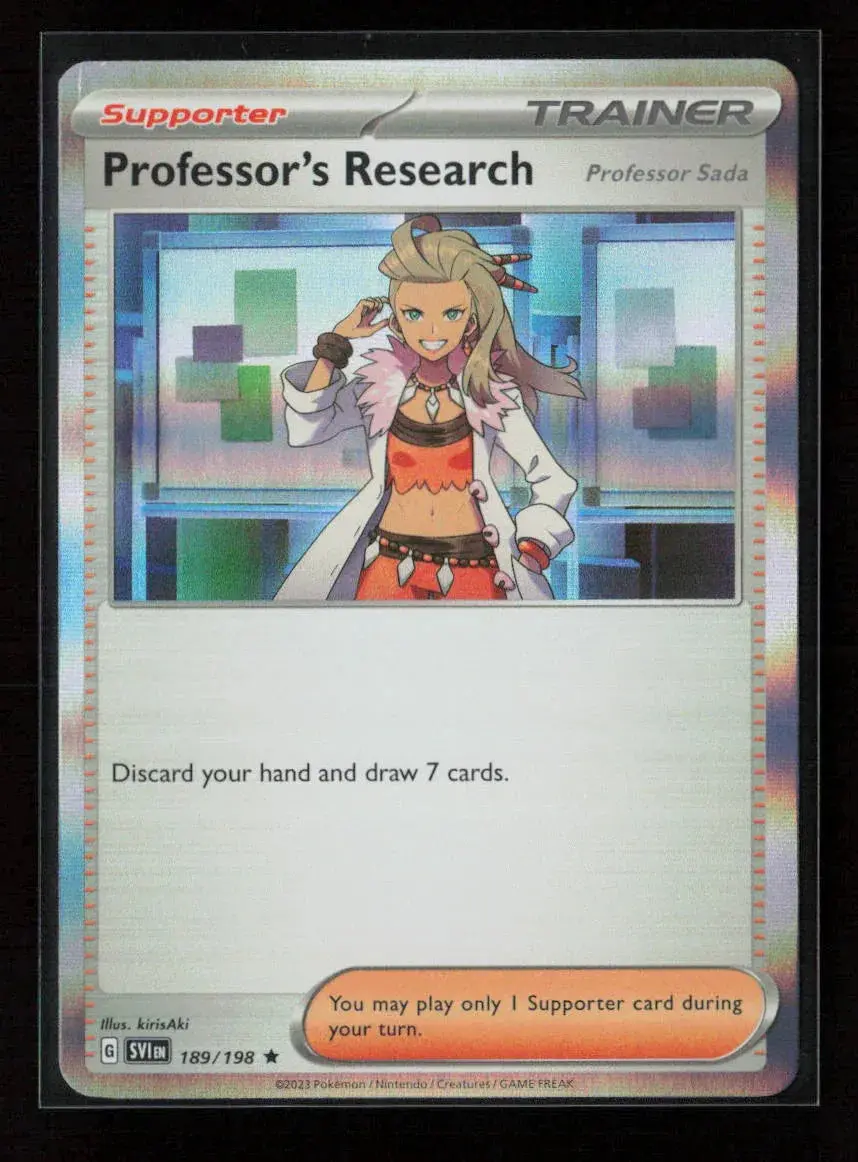 Professor's Research Rare Sv01: Scarlet & Violet Base Set 189/198 Nm 1