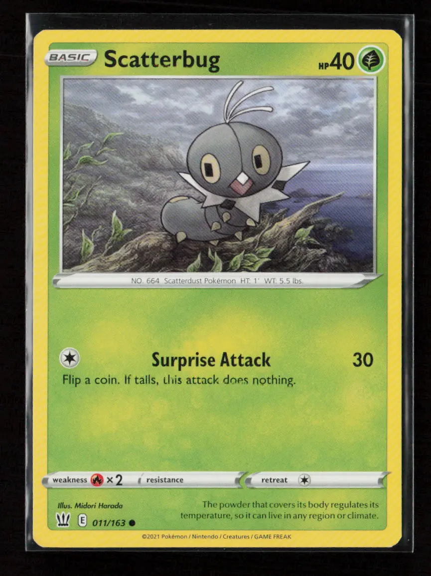 Scatterbug Common Swsh05: Battle Styles 011/163 Lp 1