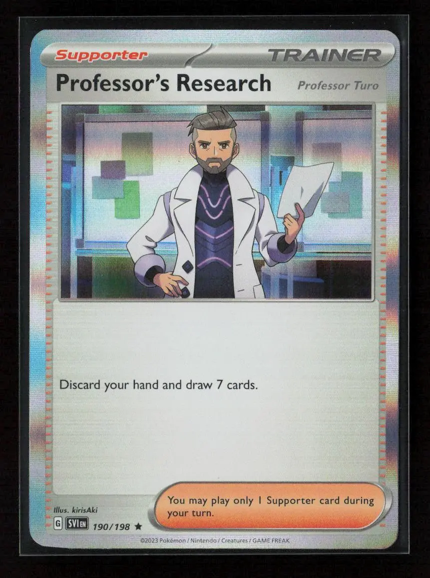 Professor's Research Rare Sv01: Scarlet & Violet Base Set 190/198 Nm 1