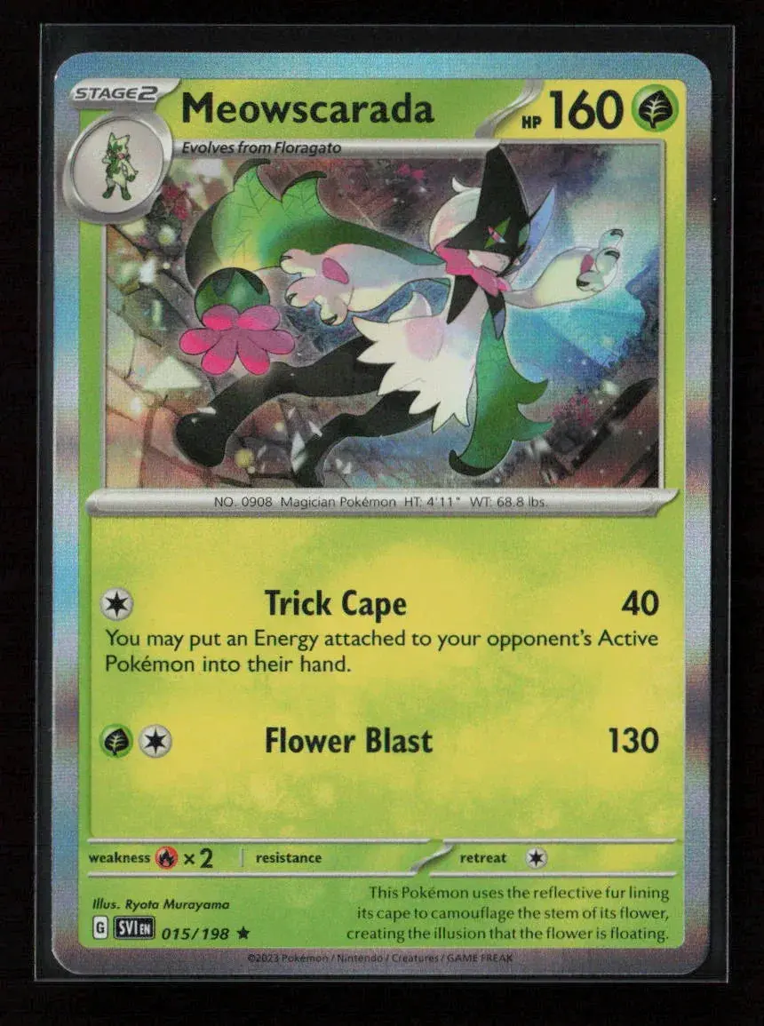 Meowscarada Rare Sv01: Scarlet & Violet Base Set 015/198 Nm 1