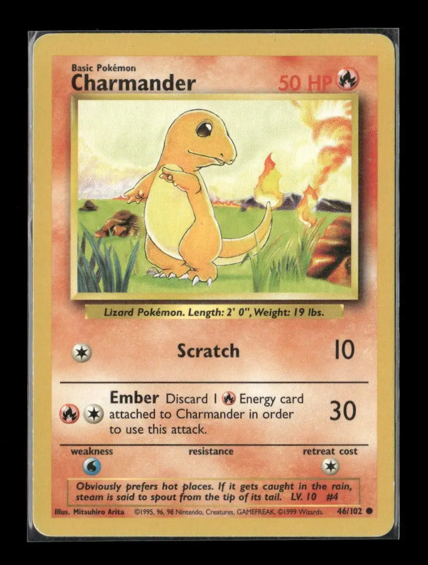 Charmander Common Base Set 046/102 Lp 1