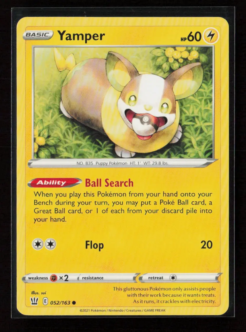 Yamper Common Swsh05: Battle Styles 052/163 Lp 1