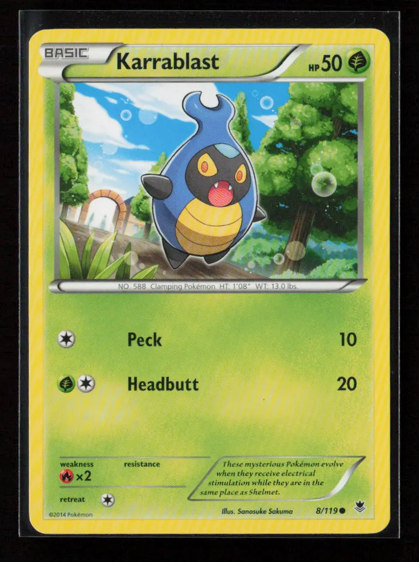 Karrablast Common Xy - Phantom Forces 8/119 Lp 1