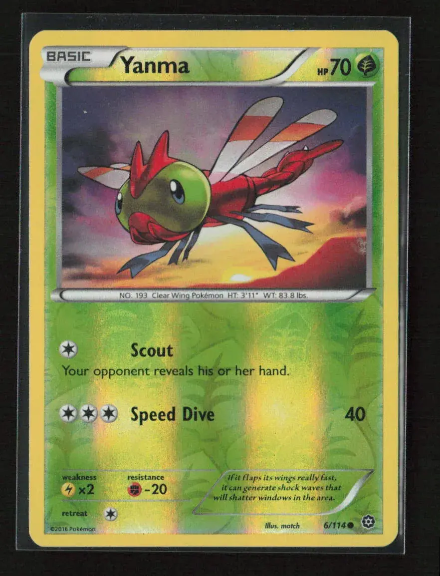 Yanma Common Xy - Steam Siege 6/114 Lp 1