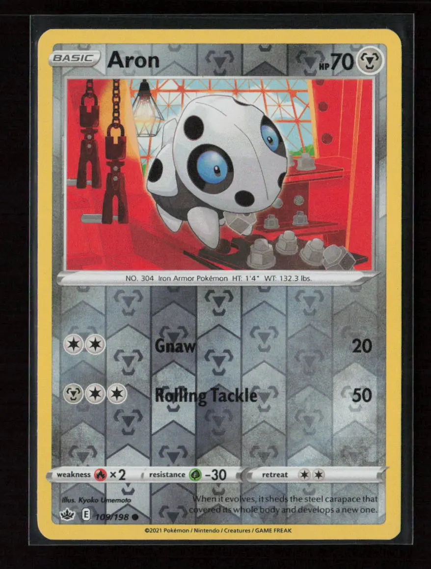 Aron Common Swsh06: Chilling Reign 109/198 Nm 1