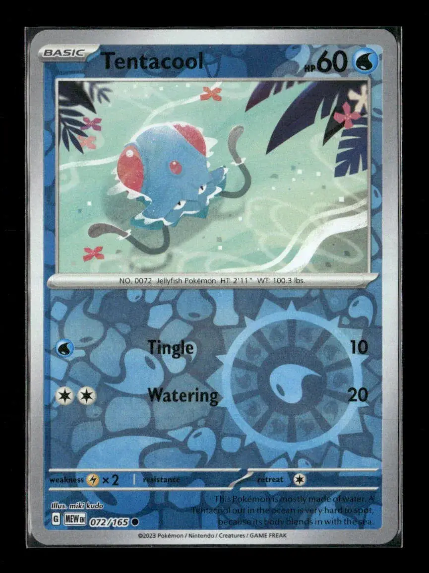 Tentacool Common Sv: Scarlet & Violet 151 072/165 Lp 1