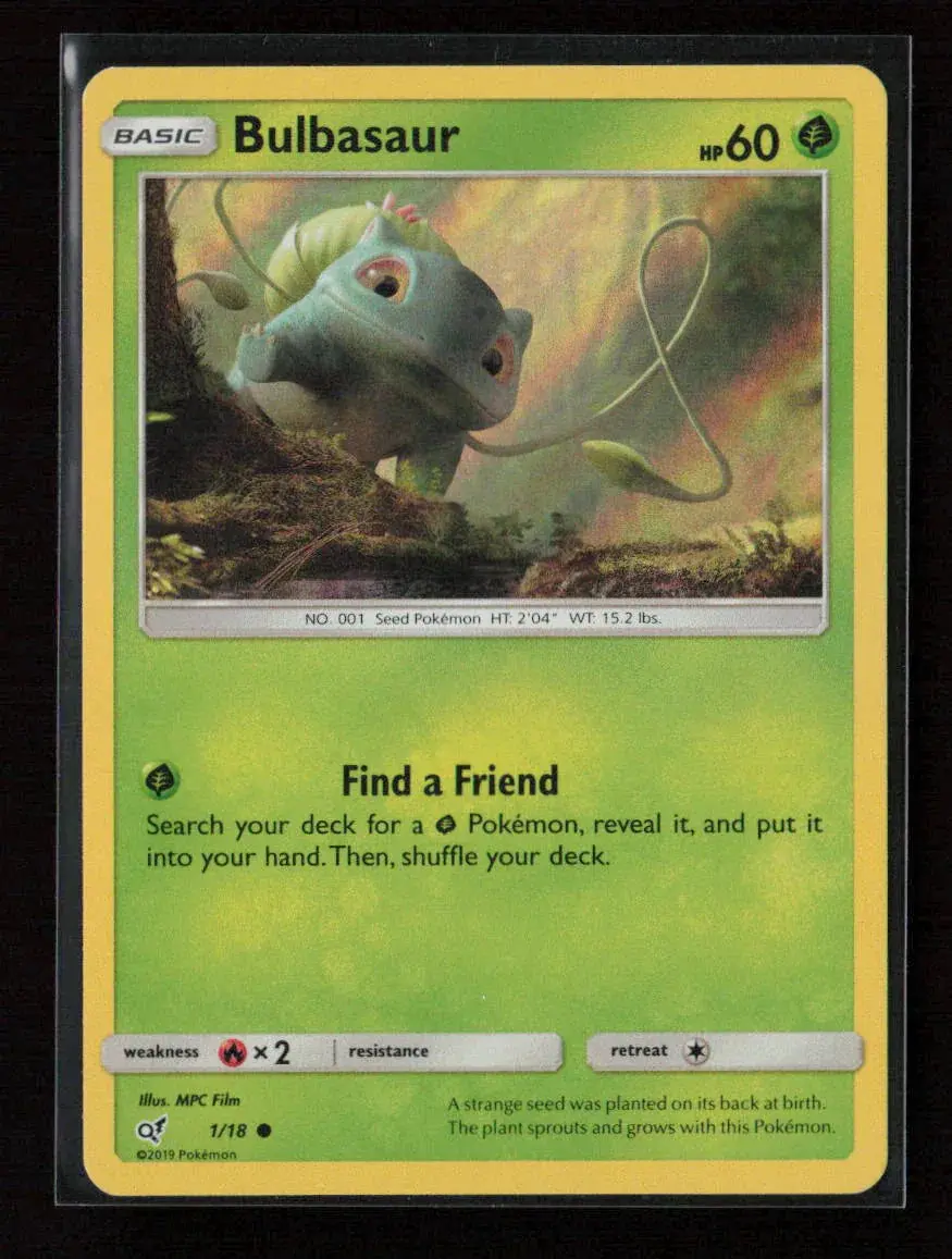 Bulbasaur (Holo Common) Common Detective Pikachu 1/18 Nm 1