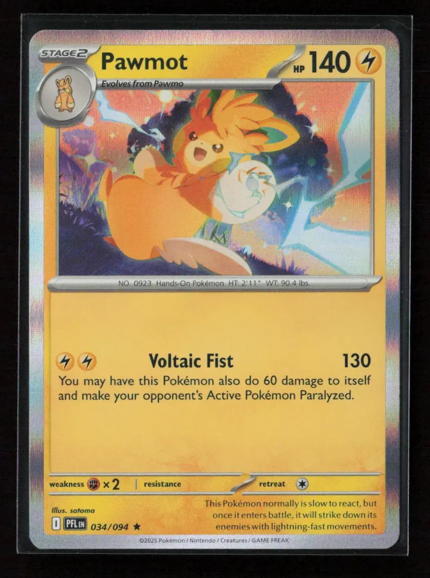 Pawmot Rare Me02: Phantasmal Flames 034/094 Nm 1
